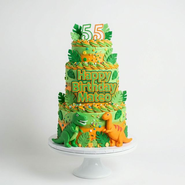 Pastel de dinosaurios